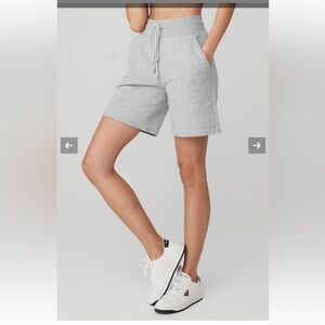 ALO Yoga Light Gray Athletic Shorts